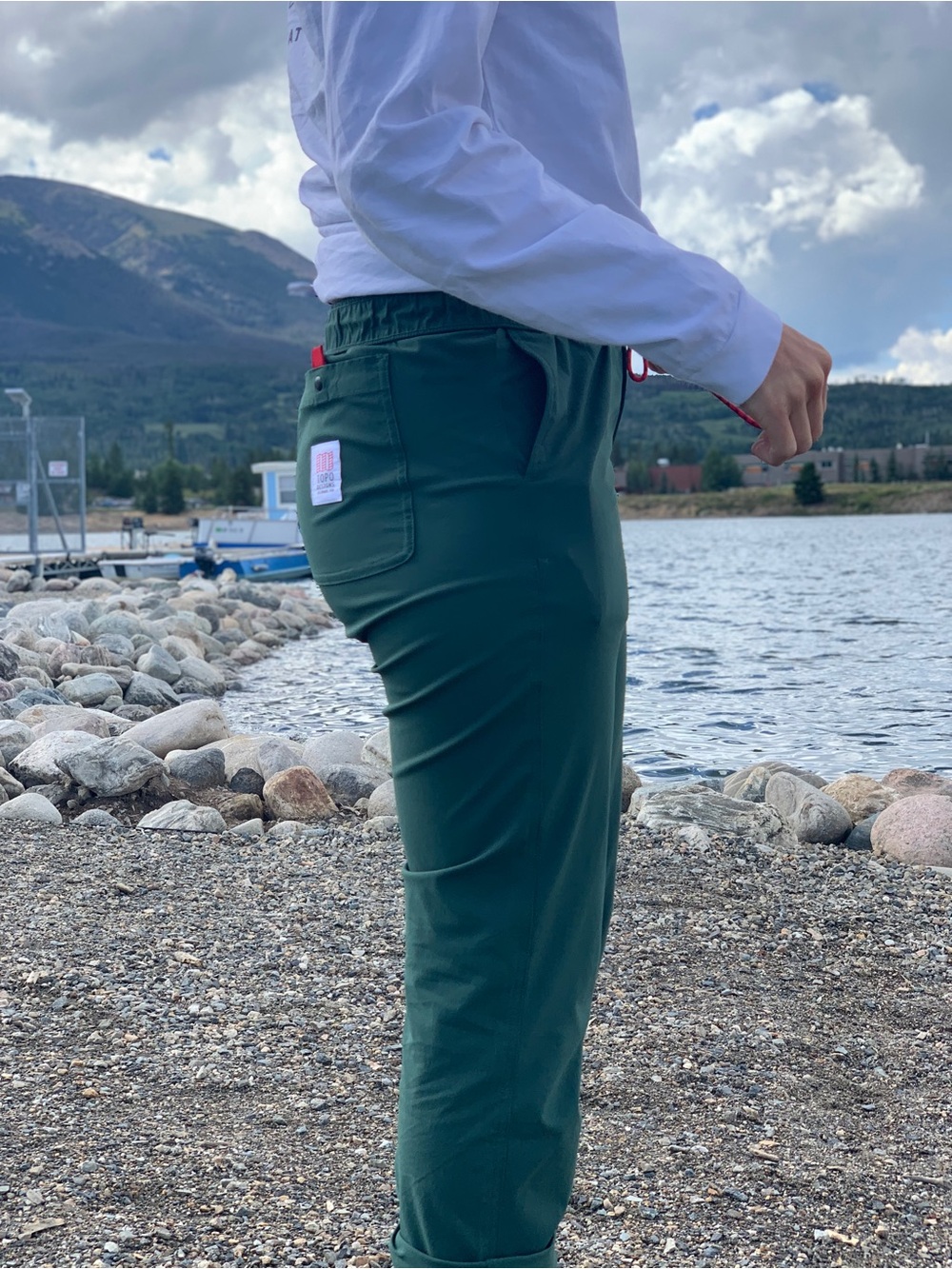 Men's Topo Design Green Climb Pants - one of a kind circa 2018